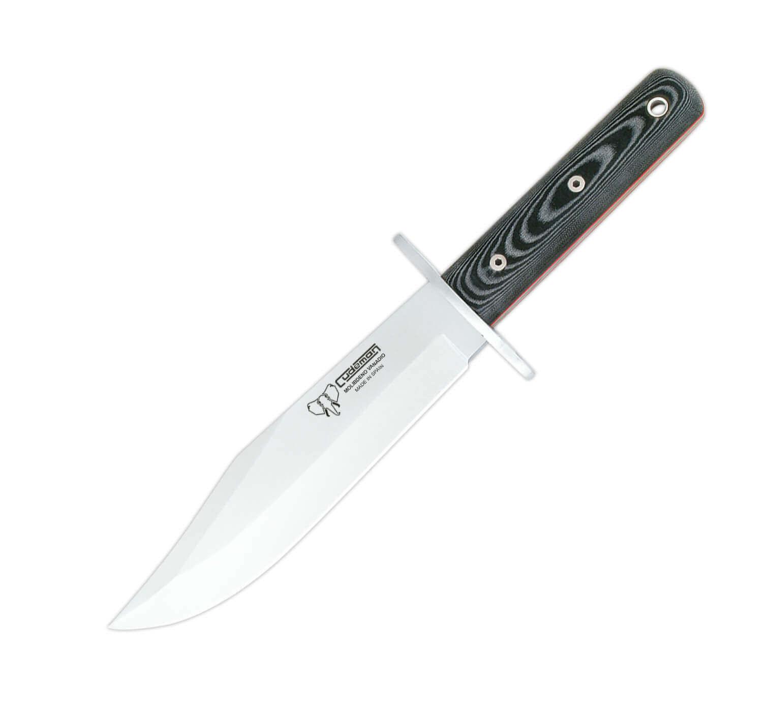 Cudeman Bowie 107-M con mango de micarta negra y hoja de 20 cm