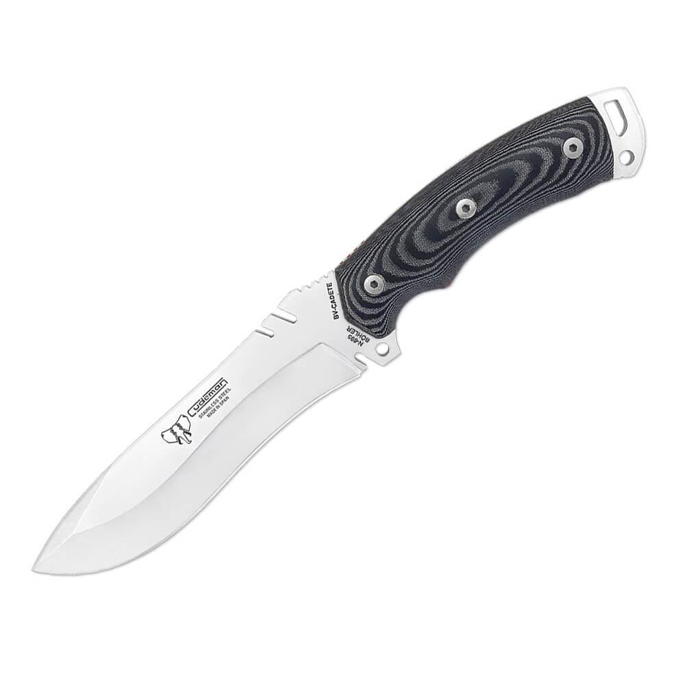 Cuchillo de supervivencia Cudeman Boina Verde Cadete micarta negr...