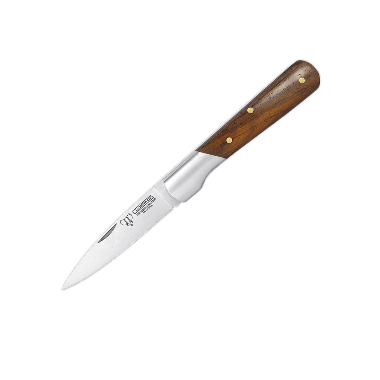 Navaja de bolsillo Cudeman con virola. Mango cocobolo pulido. Ace...