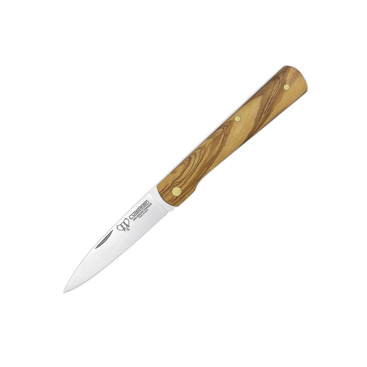 Navaja de bolsillo Cudeman. Mango madera de olivo satinado. Acero...