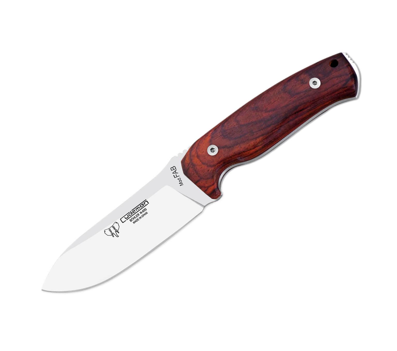 Cuchillo de supervivencia modelo Fab I. Mango de cocobolo. Acero ...