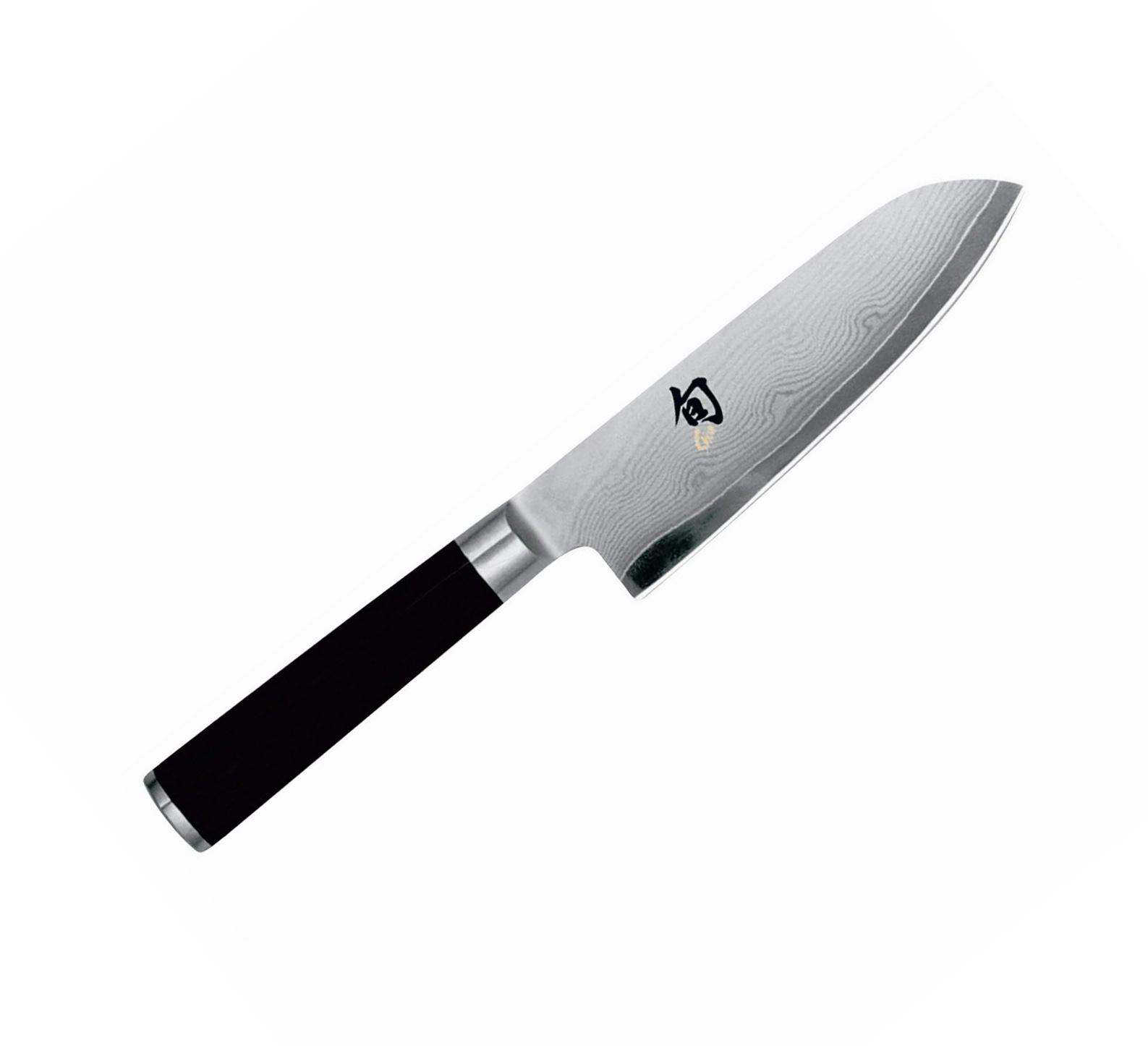 Cuchillo santoku pequeño Damasco Kai Shun Classic con mango de m...