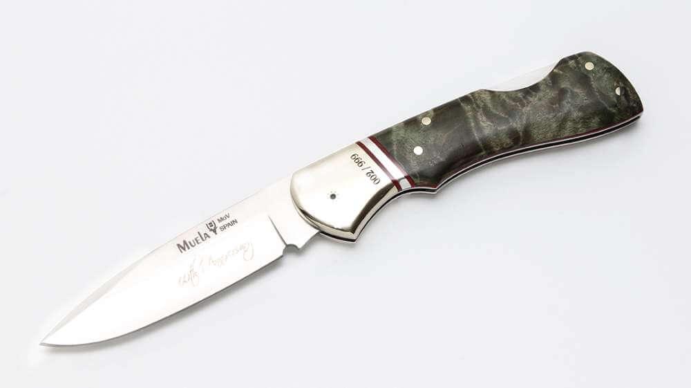 Navaja de lujo Muela BX8TH edición limitada con mango de madera ...