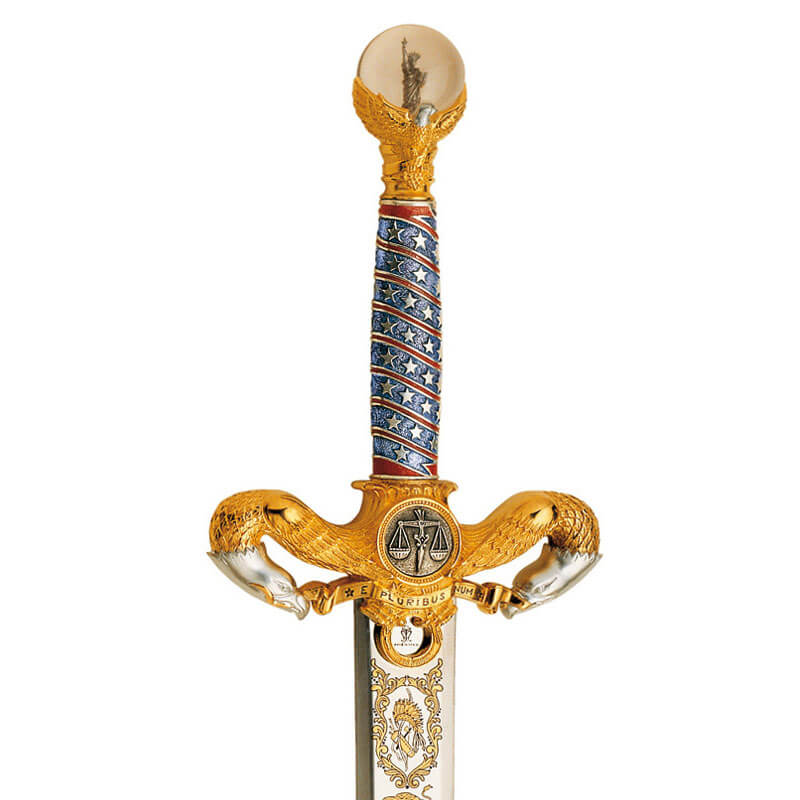 Espada americana con empuñadura decorada Marto 760