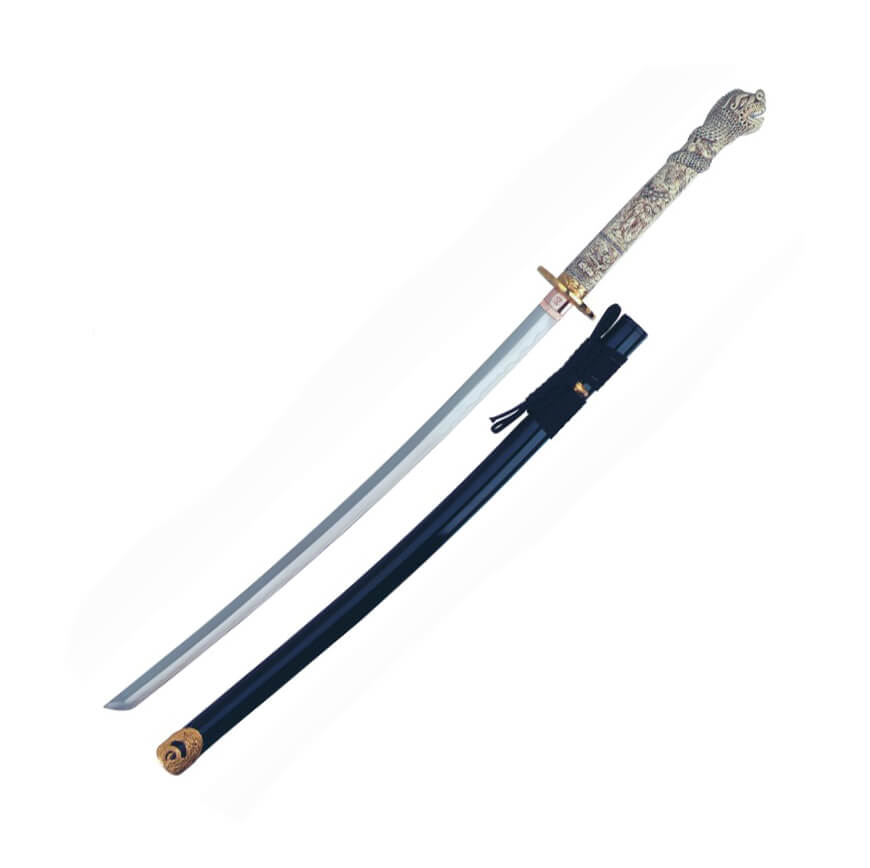 Katana Connor Macleod con empuñadura de resina con forma de cabe...