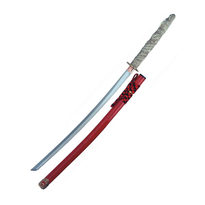 Katana Duncan Macleod con empuñadura de resina con forma de cabe...