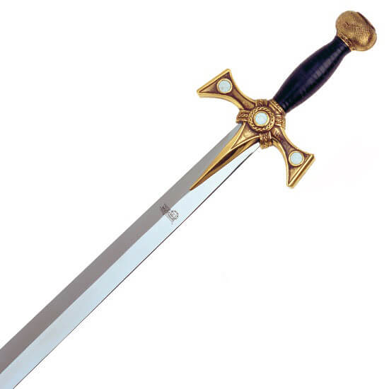 Espada Xena Princesa Guerrera con empuñadura de cuero y pomo de bronce pulido Marto HI007