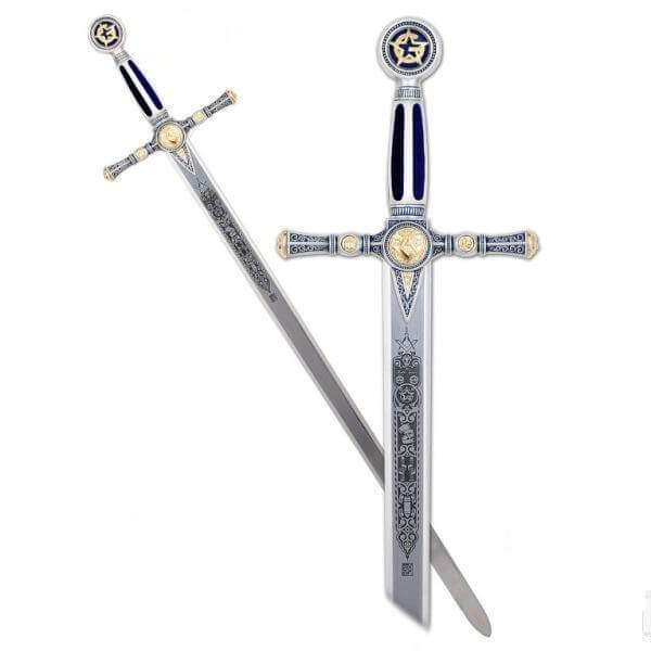 Espada masónica plata con grabado profundo Marto MA775.1