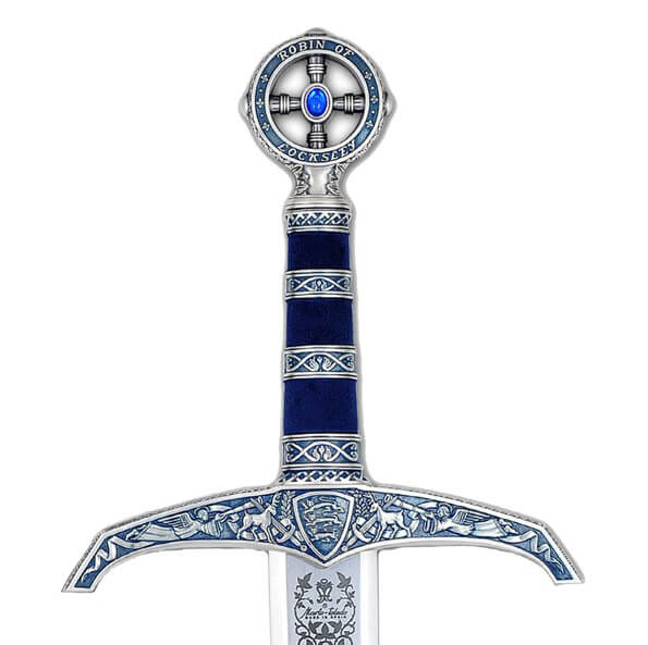 Espada Robin Hood plata con grabado profundo Marto MA754.1