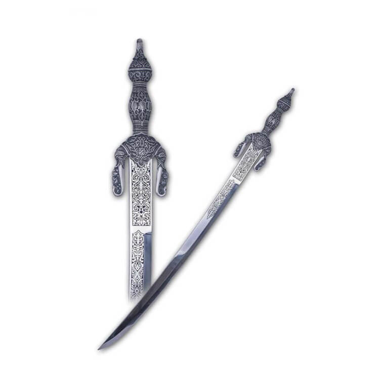 Espada Boabdil cadete con empuñadura en plata con grabados Marto...