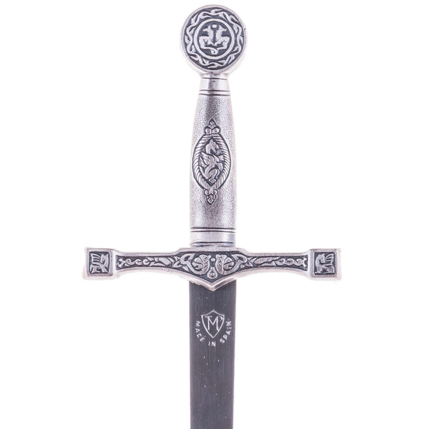 Abrecartas espada Excalibur con acabado en plata Marto 8216