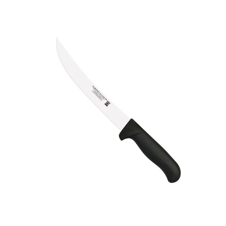 Cuchillo carnicero curvo con hoja de 20 cm y mango de polipropile...