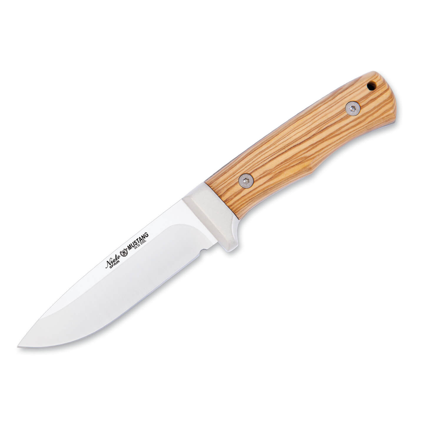 Cuchillo de caza Nieto Mustang con hoja de 14 cm y mango de mader...