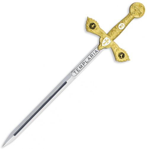 Espada de zinco templário, comprimento total 17,4 cm Tole10 Impe...