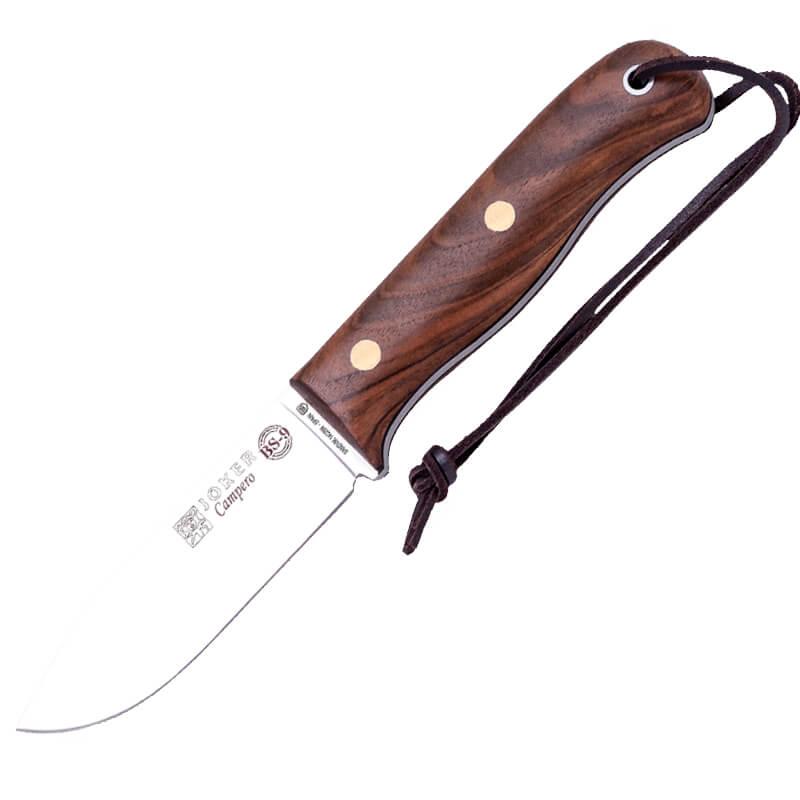 Cuchillo Bushcraft BS9 Campero de madera de nogal y Sandvik 14C28...
