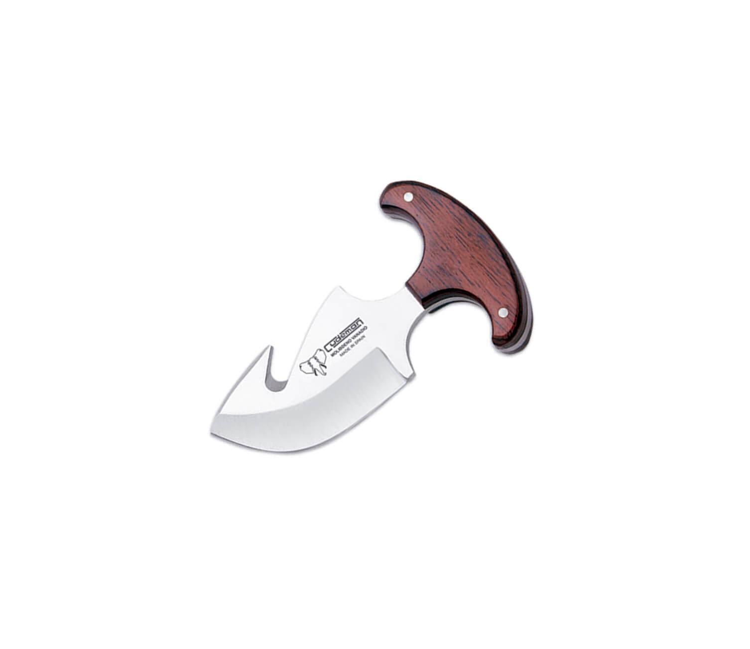 Cuchillo desollador Cudeman con puño de madera de estamina y hoj...
