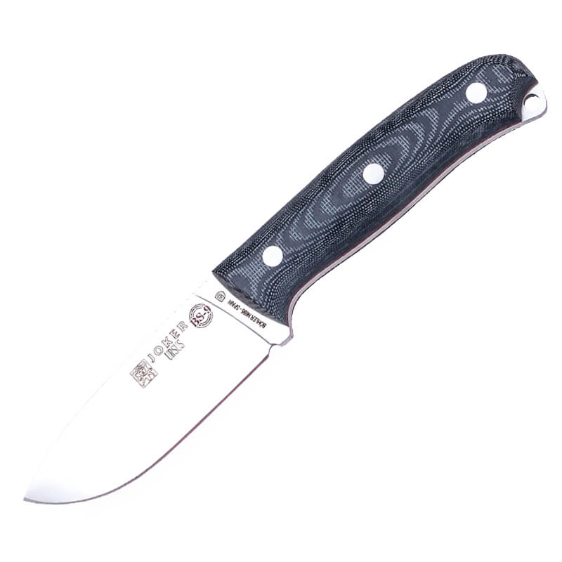 Cuchillo bushcraft Joker BS9 Ursus con mango de micarta negra y h...