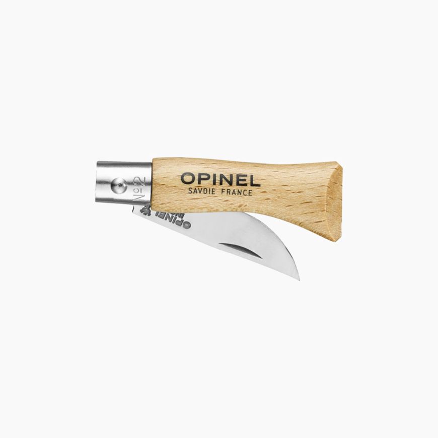 Opinel Nº 2 con hoja de acero inoxidable y mango de madera de haya barnizada