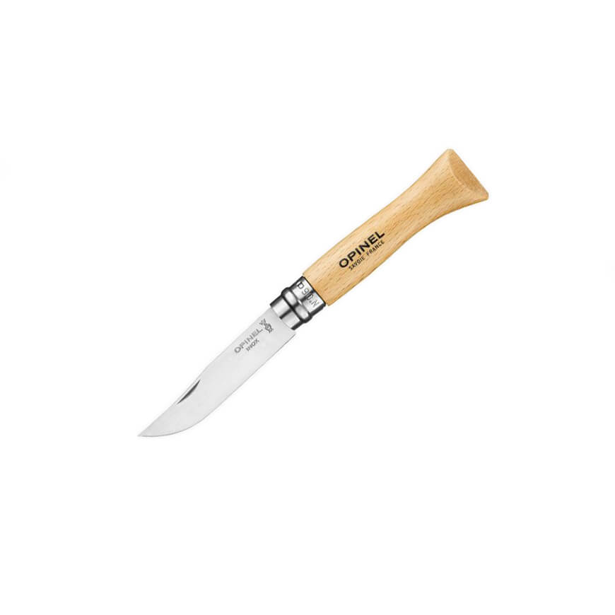 Opinel Nº 6 con hoja de acero inoxidable y mango de madera de ha...