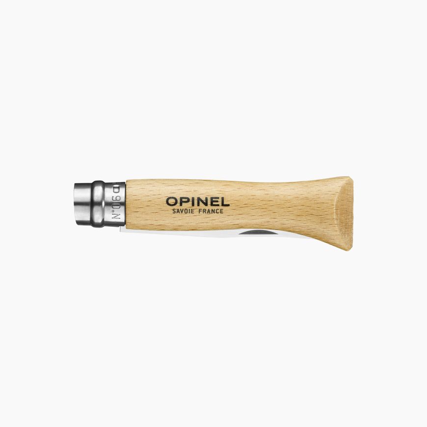 Opinel Nº 6 con hoja de acero inoxidable y mango de madera de haya barnizada