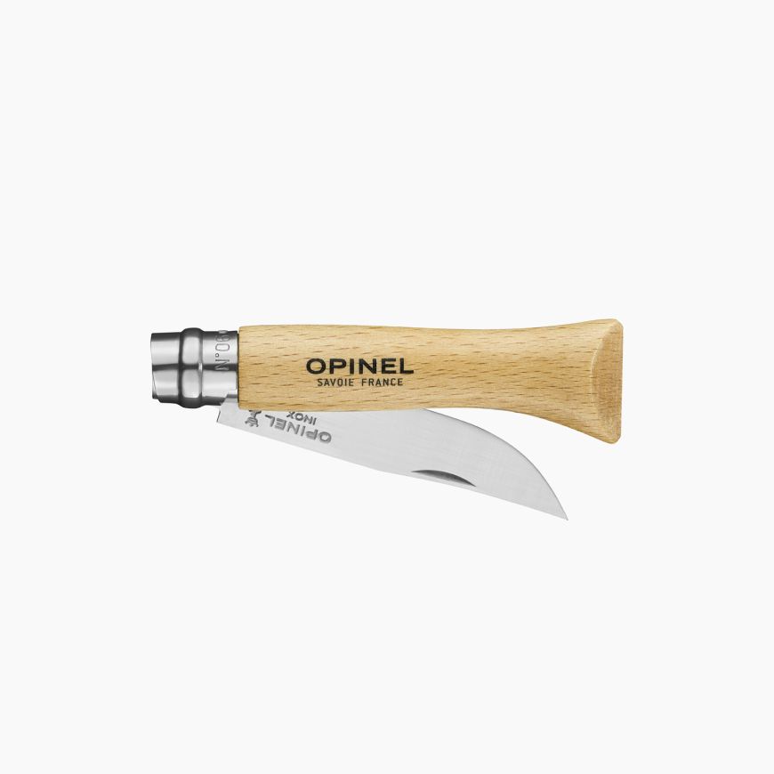 Opinel Nº 6 con hoja de acero inoxidable y mango de madera de haya barnizada