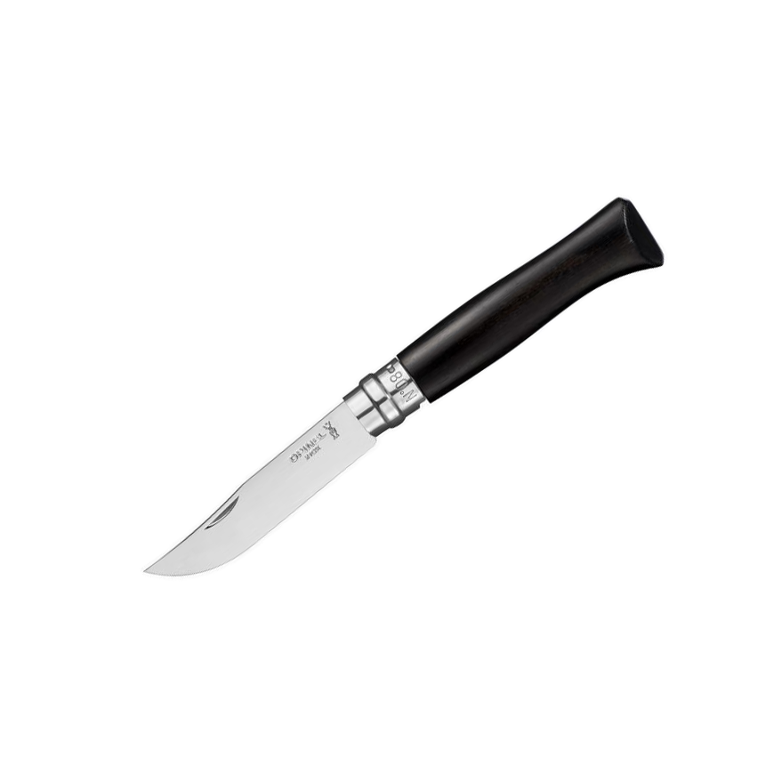 Navaja Opinel N08 de ébano de hoja de acero inoxidable de 8,5 cm...
