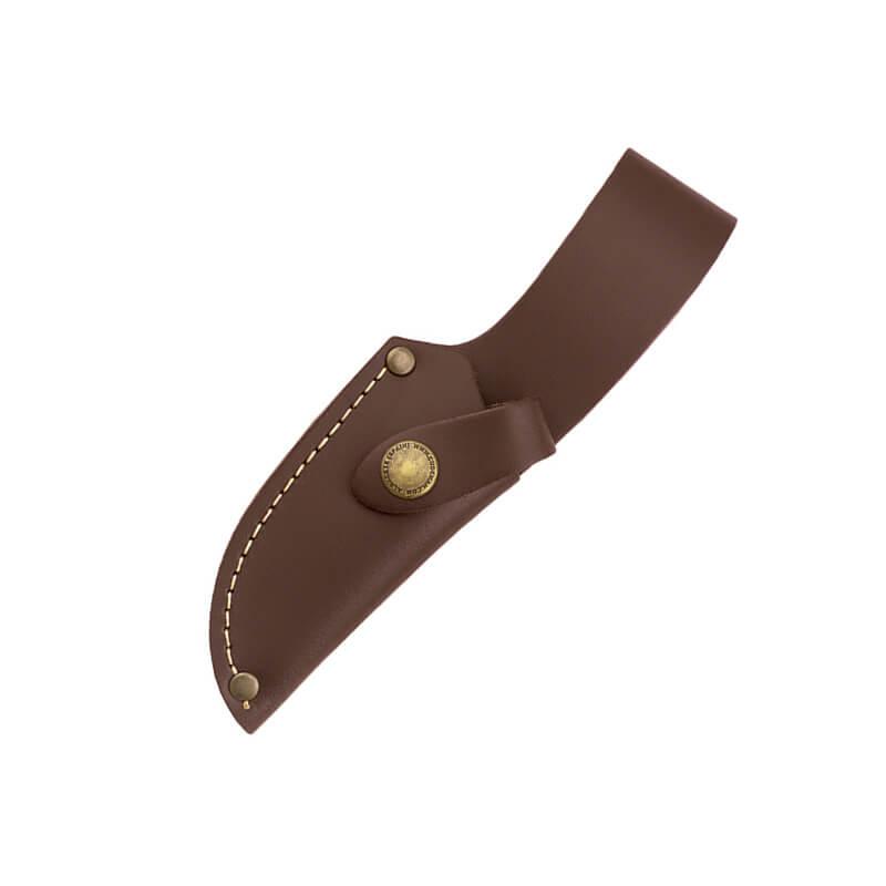 Cuchillo desollador Cudeman con puño en madera de olivo, hoja 8,5 cm