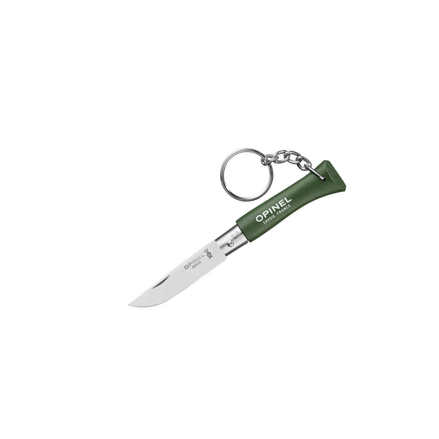 Navaja llavero N04 de Opinel Orígenes. Color caqui.