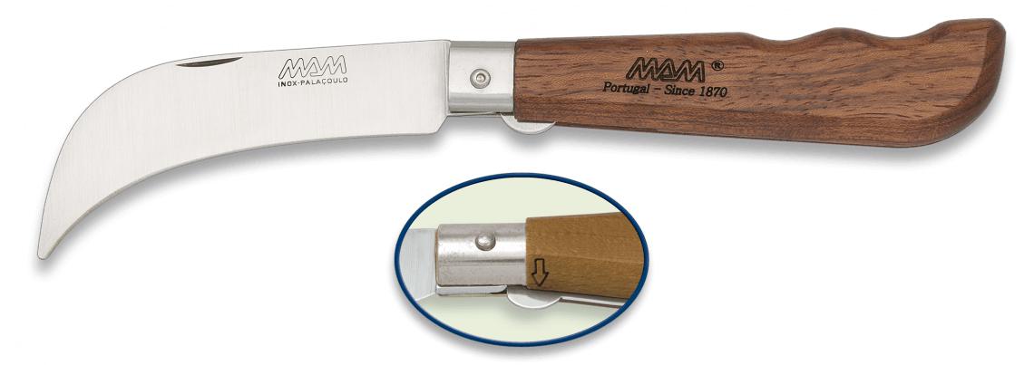 Sécateur FILMAN à verrouillage linéaire, manche en bois et lam...