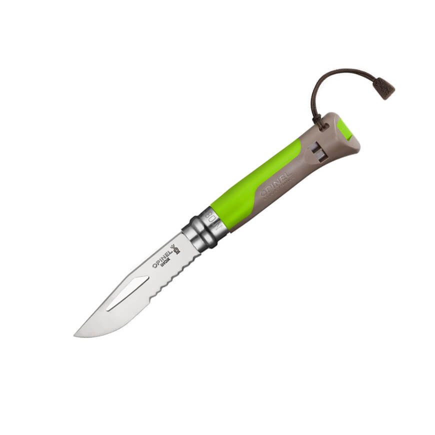 Navaja Opinel Outdoor Nº 8 con hoja dentada y mango de polímero...