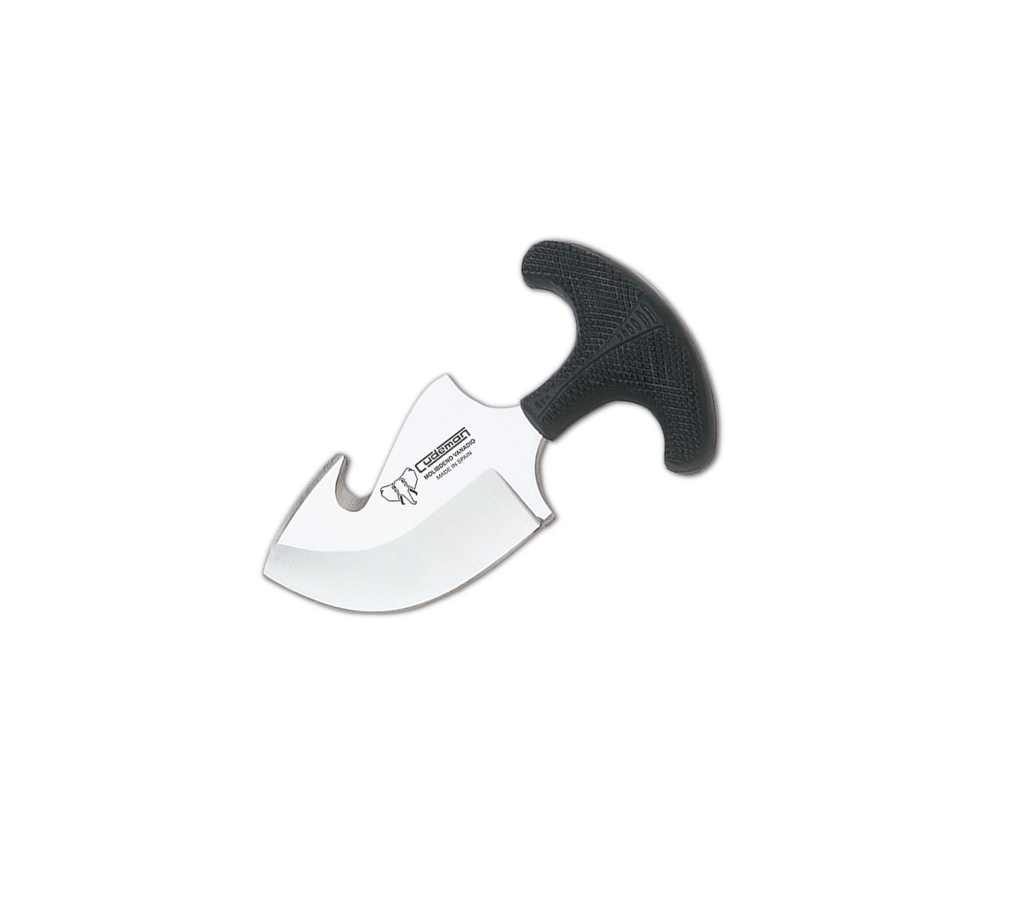 Cuchillo desollador Cudemancon puño de caucho negro antideslizan...