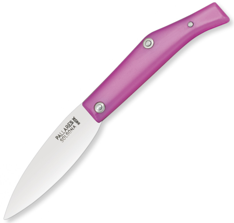 Navaja PALLARES Nº 00 con mango ABS fucsia y hoja de 7 cm de ace...