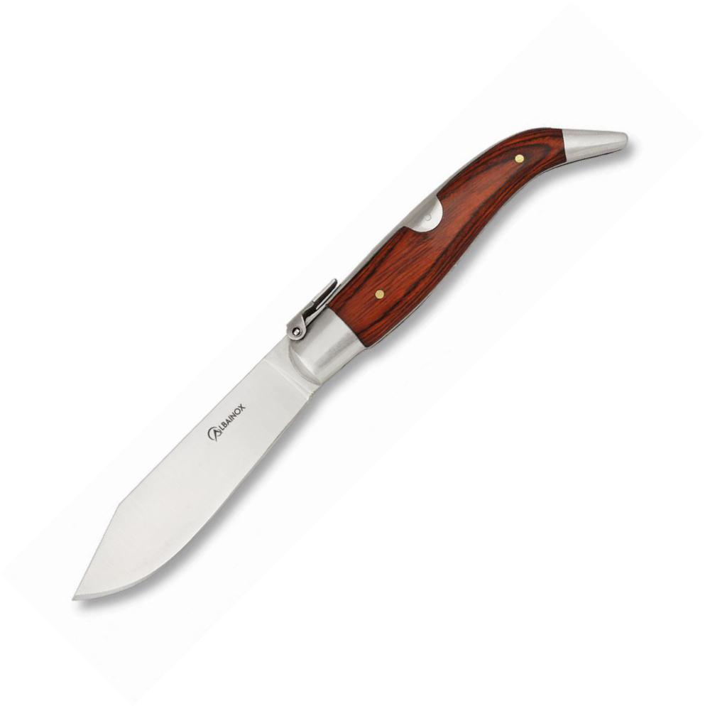 Navaja TEJA PASTORA Nº0 de acero carbono, mango de estamina y ho...