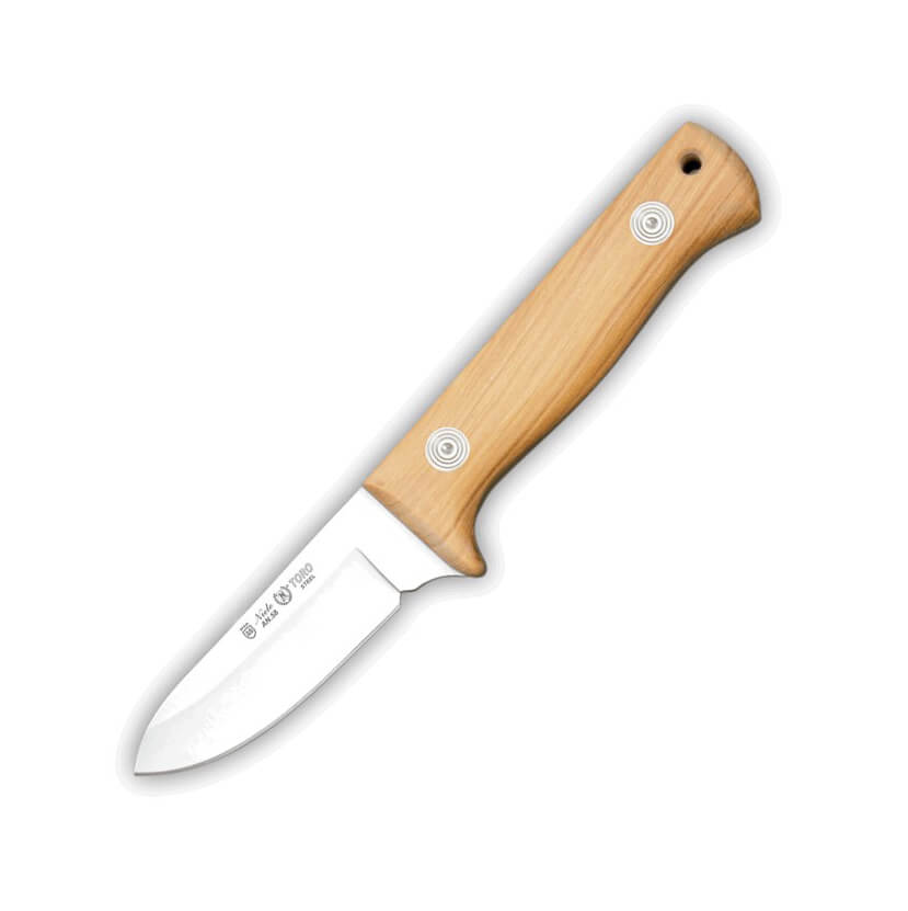 Cuchillo de caza Nieto Toro con mango de madera de olivo y hoja d...