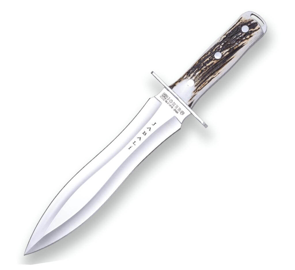 Cuchillo de caza Joker Jabali con mango de ciervo