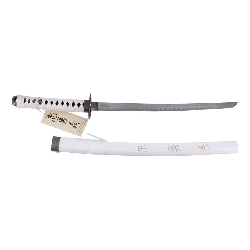 Wakizashi decorativa color blanco Corage, Deber y Lealtad El últ...