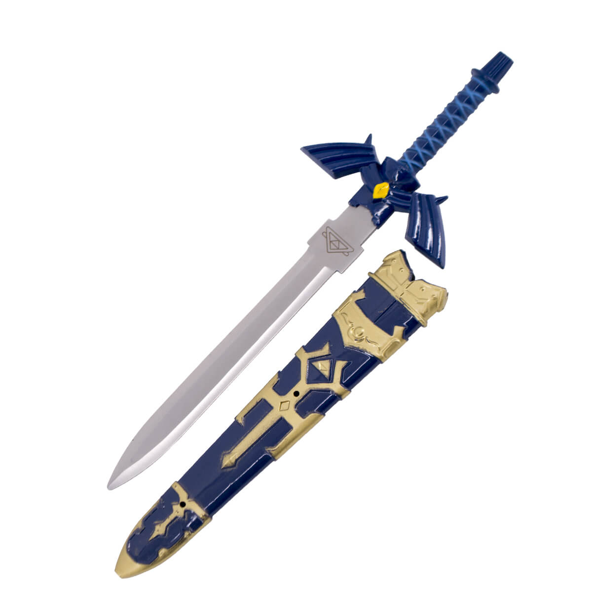 Daga The Legend of Zelda con vaina de ABS azul y dorada