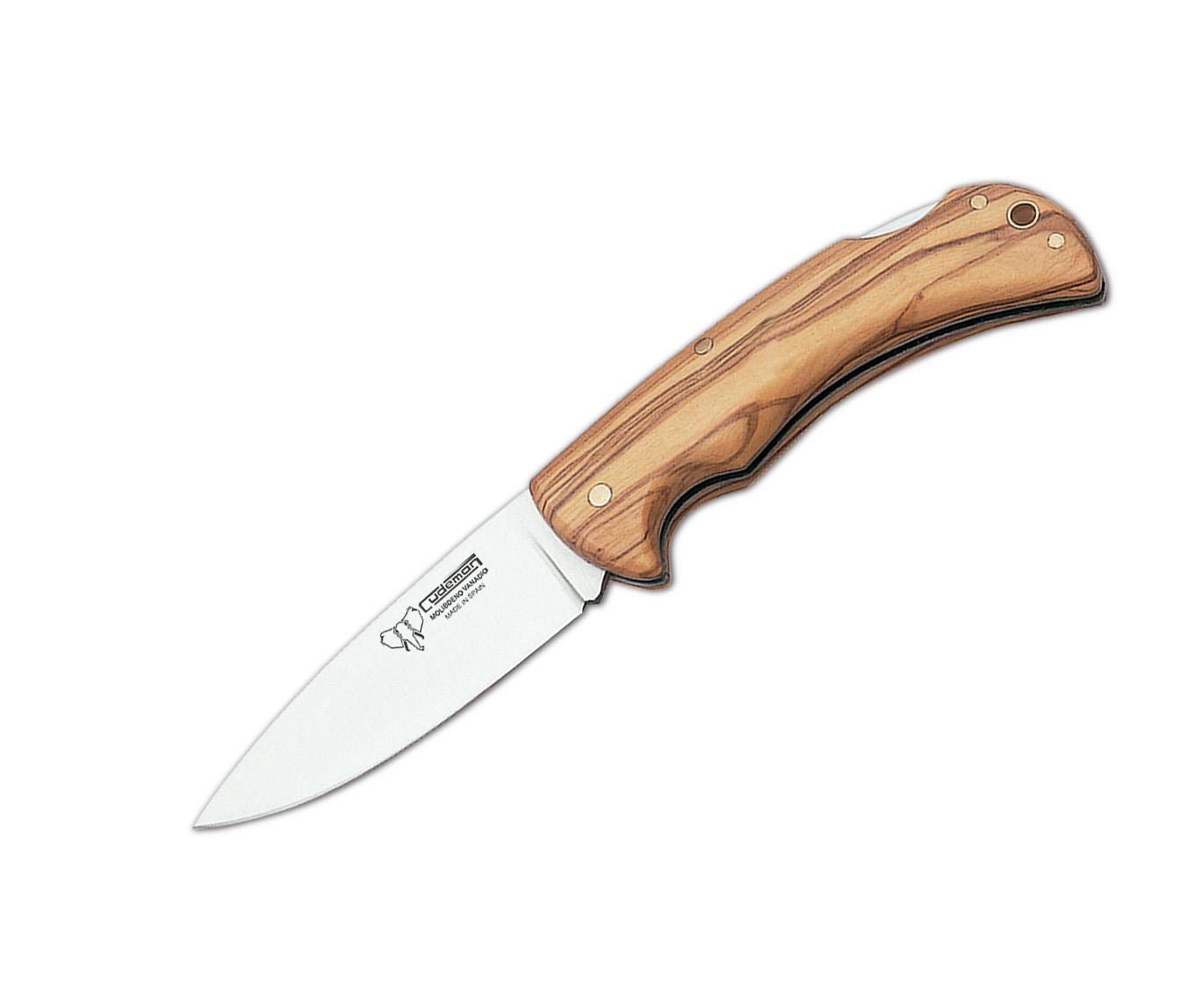 Navaja de caza Cudeman. Mango en olivo satinado