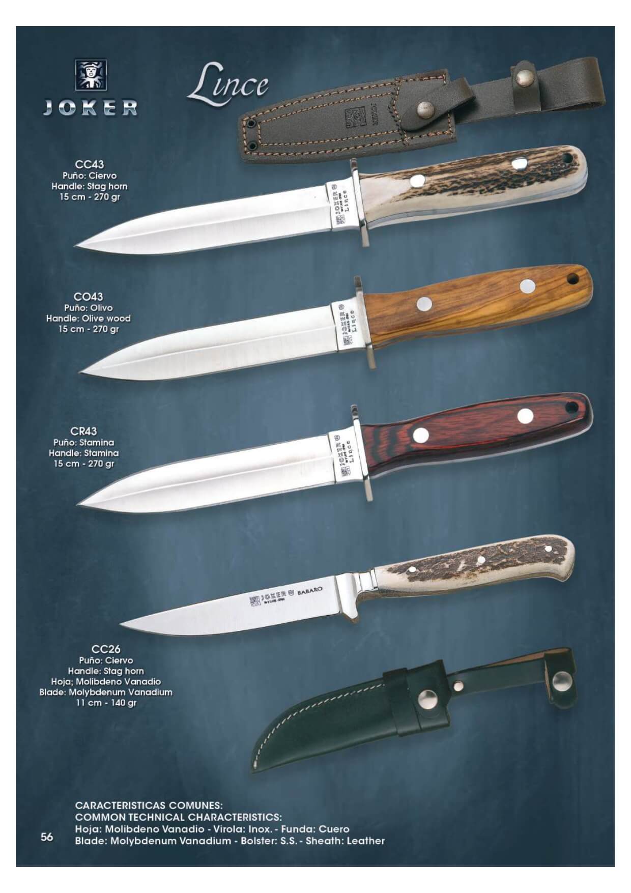 CUCHILLOS CAZA JOKER LINCE - Joker