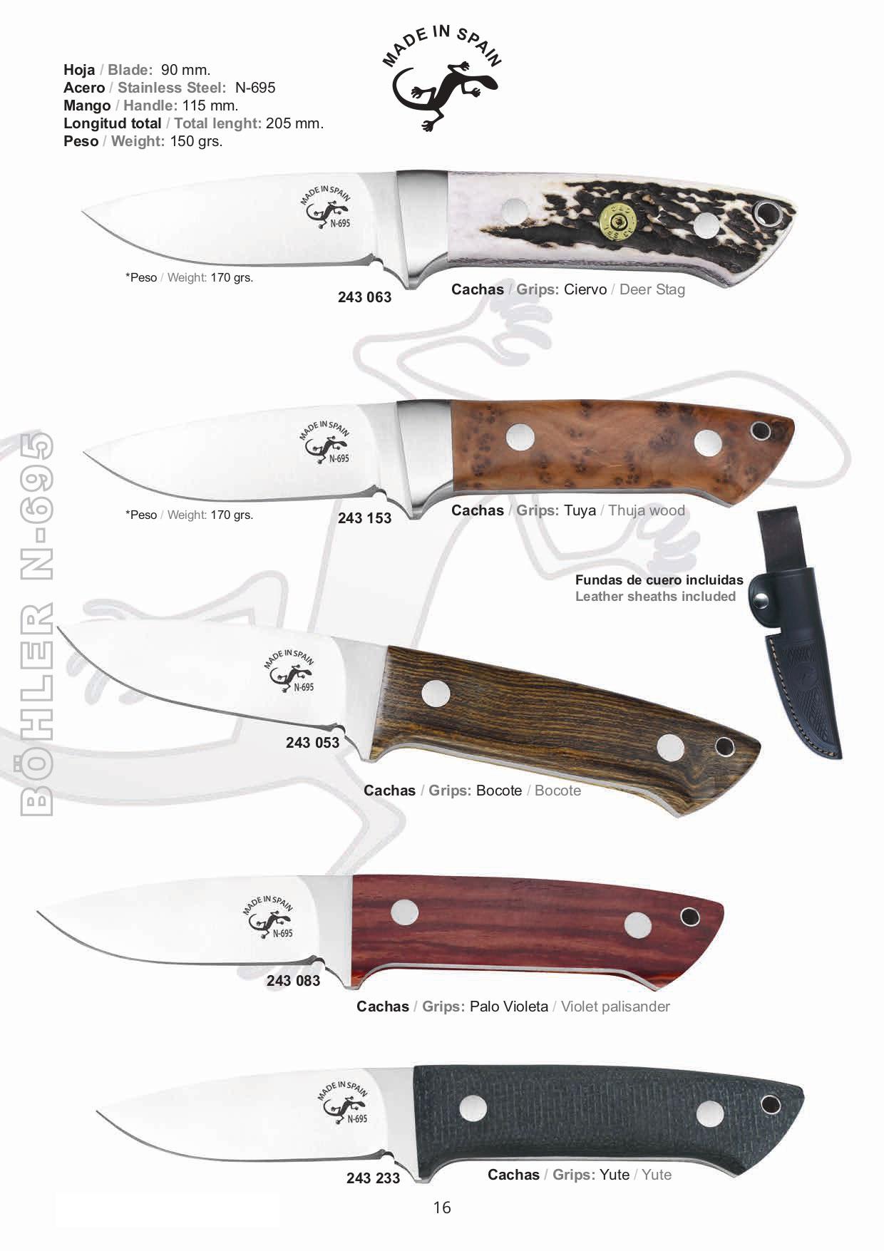 CUCHILLOS SALAMANDRA 2 hunting knives hunting knives Salamandra