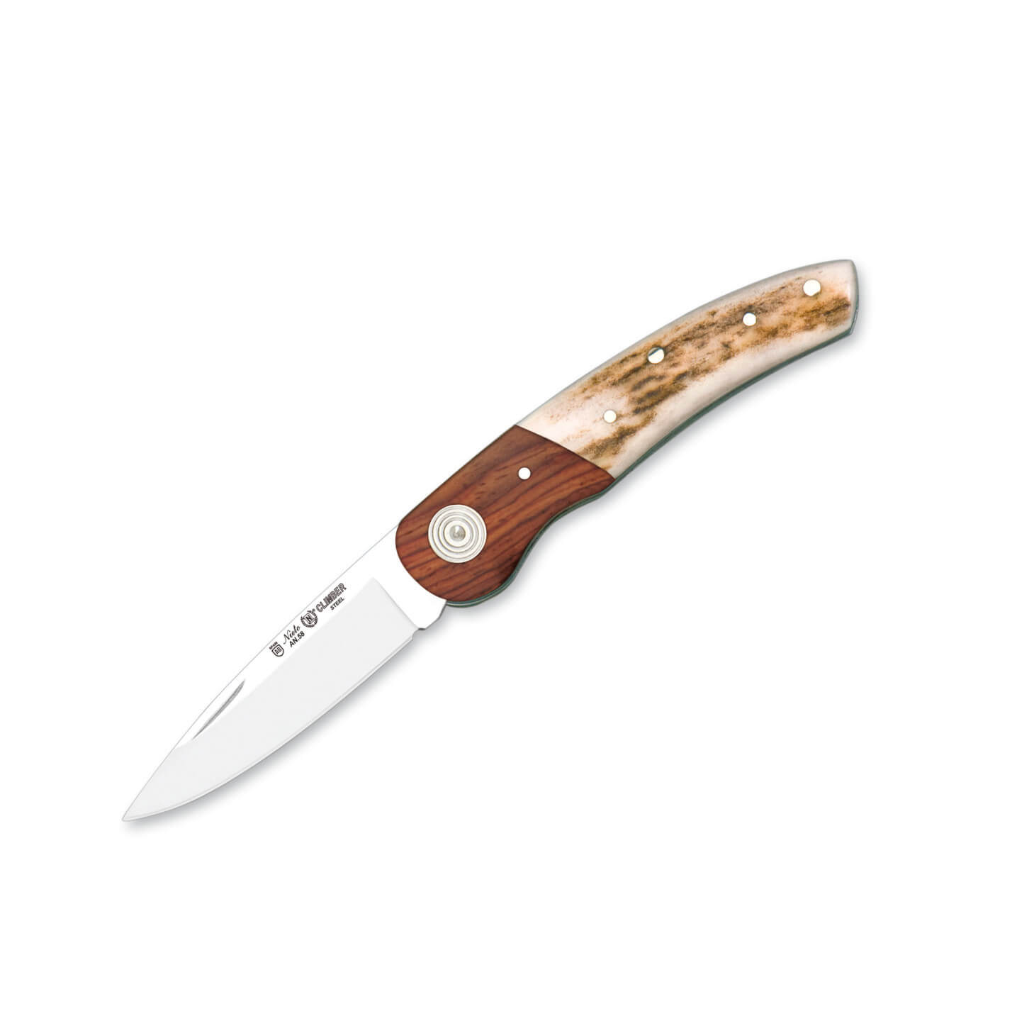 Nieto Climber Taschenmesser mit Hirschgeweih und Cocobolo-Griff m...