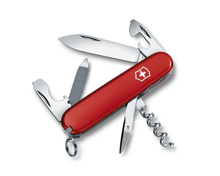 Multi-usage Victorinox Sportsman rouge avec 13 utilisations