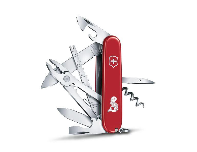 Couteau multifonction Victorinox Angler pour pêcheurs rouge