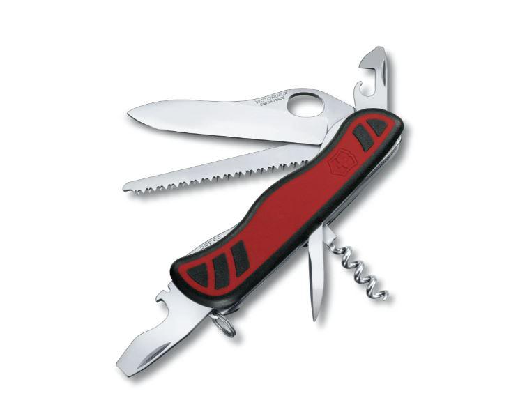 Faca multiuso Victorinox Forester M Grip vermelho e preto 10 usos