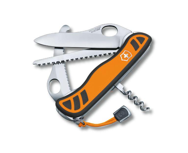 Couteau multifonction Victorinox Hunter XT Grip noir et orange