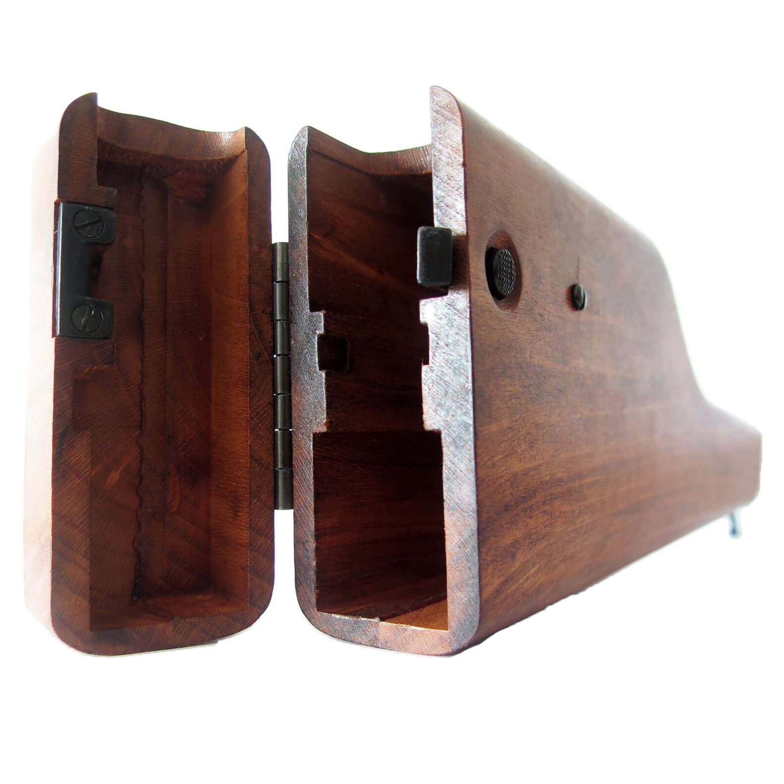 C96-Pistole, Deutschland 1896 aus Metall mit Holzgriffen und Schafthülse