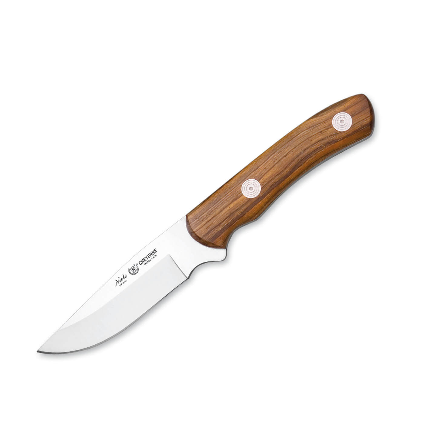 Faca de caça Nieto Cheyenne com cabo de madeira cocobolo e lâmina...