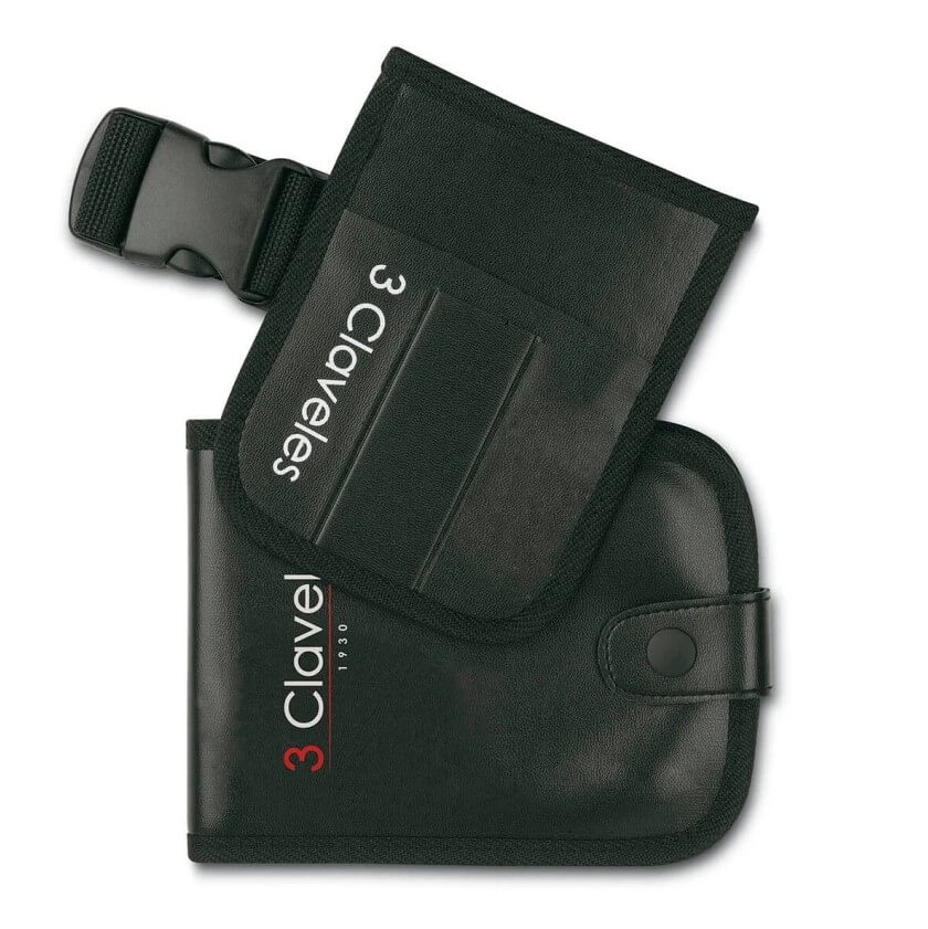 3 Claveles schwarzer Friseurkoffer