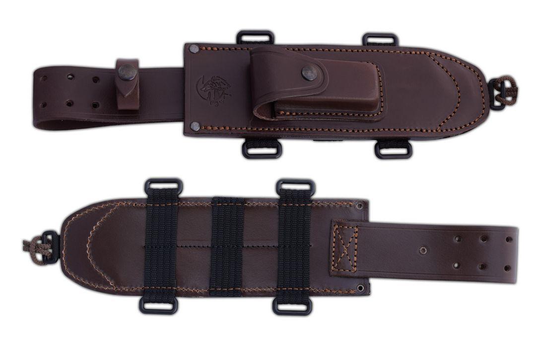 Faca militar JV EZAPAC com cabo de madeira cocobolo