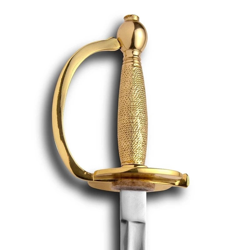 Espada 1840 NCO de Windlass con vaina de acero y puño dorado